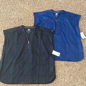 Lot of two Healing hands, nursing scrub tops.